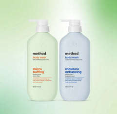 smooth hydration micro buffing + moisture enhancing body wash tonic bundle, 34 fl oz