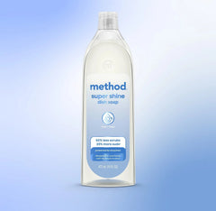super shine liquid dish soap - free + clear, 16 fl oz