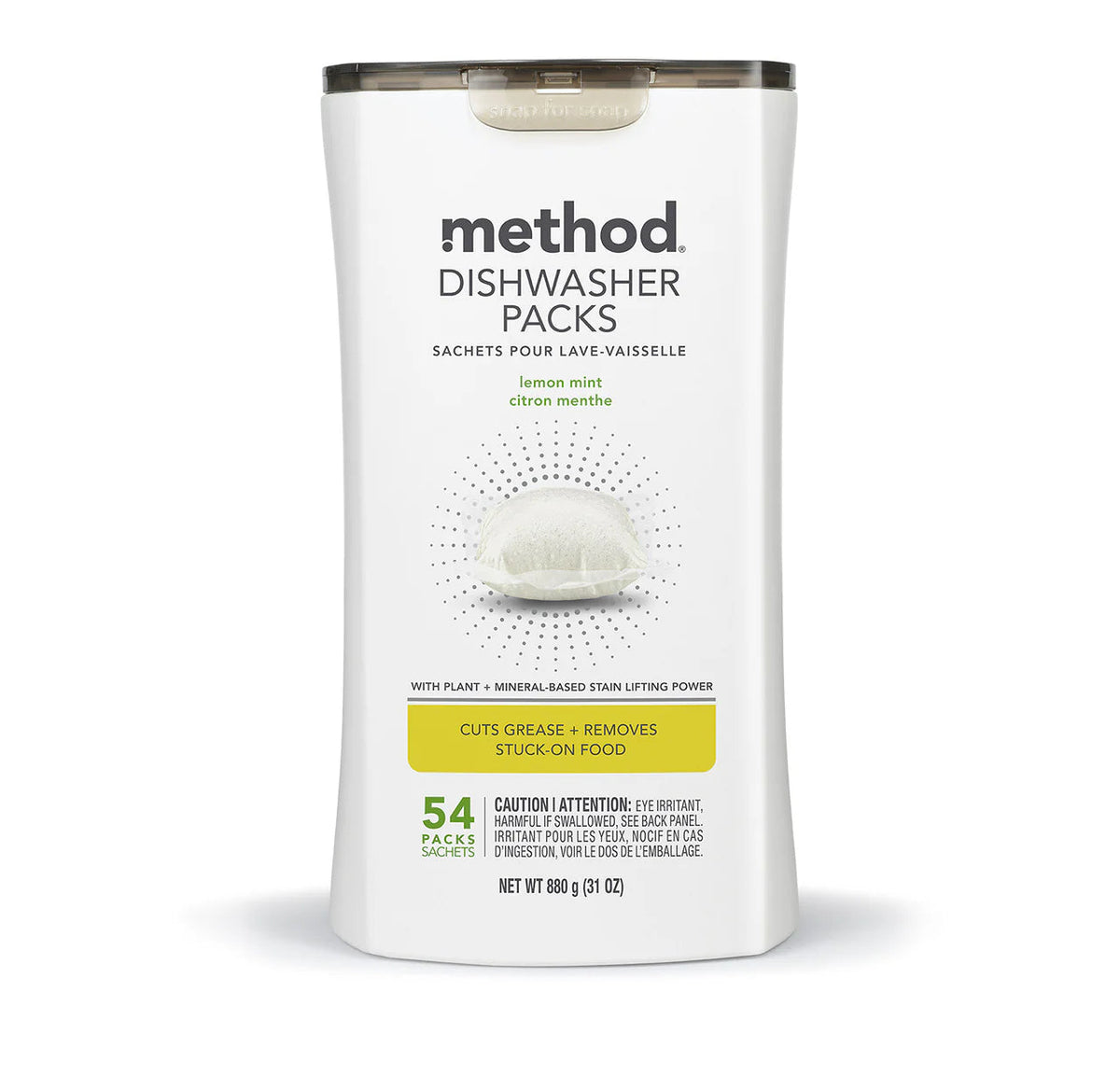 dishwasher packs - lemon mint, 54 ct