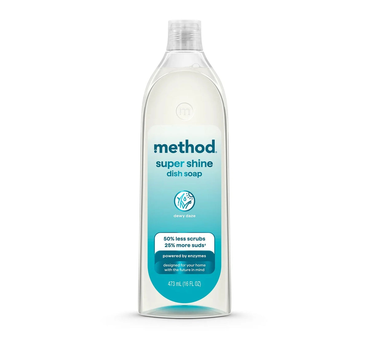 super shine liquid dish soap - dewy daze, 16 fl oz